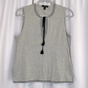 J.Crew Sleeveless Tie V-Neck Top Size Small